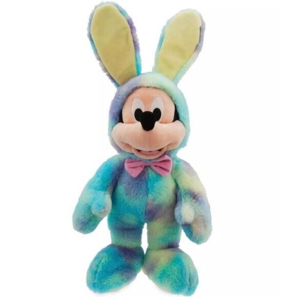 Disney Store 2020 Mickey Easter Bunny Medium Plush Mickey Mouse EUC - Picture 3 of 8
